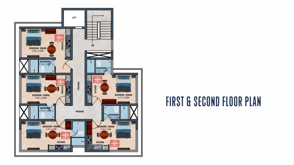 Alcon Emblem First & Second Floor Plan